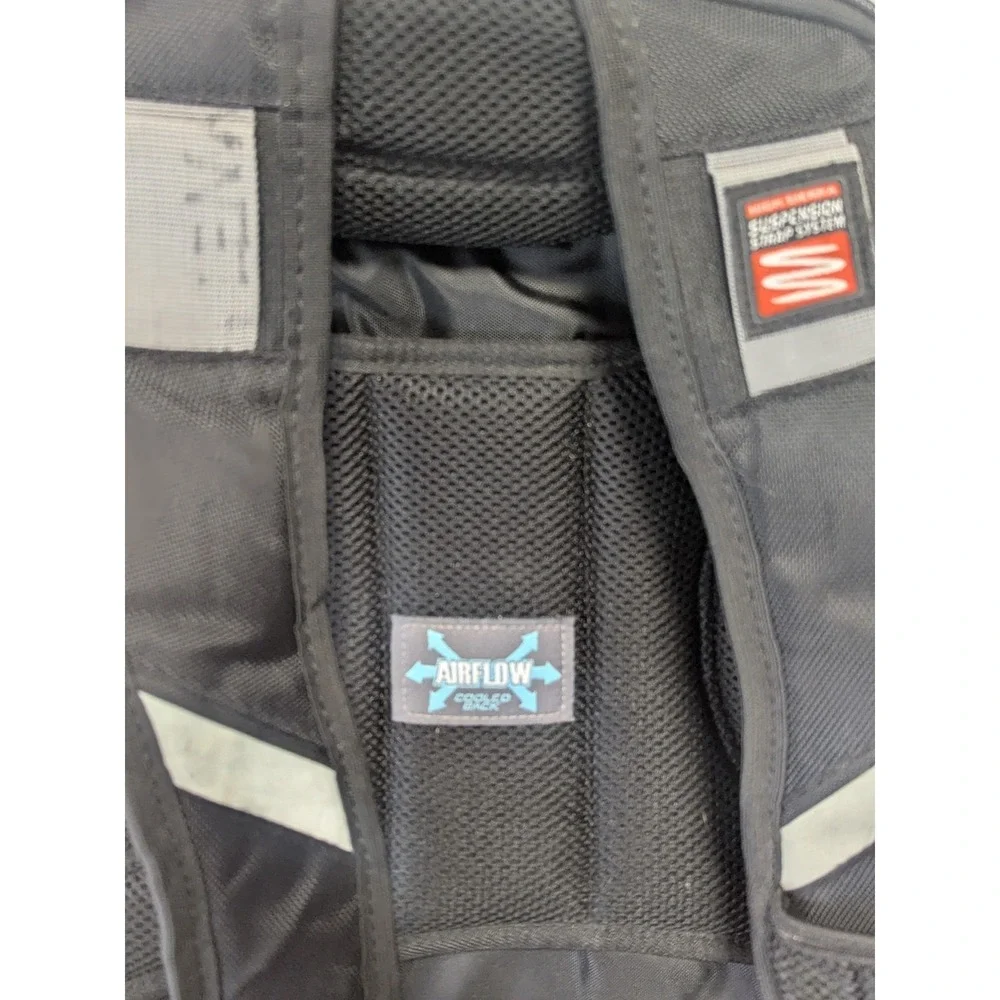 High Sierra Backpack Padded Black Book Travel Work School Camping Bag